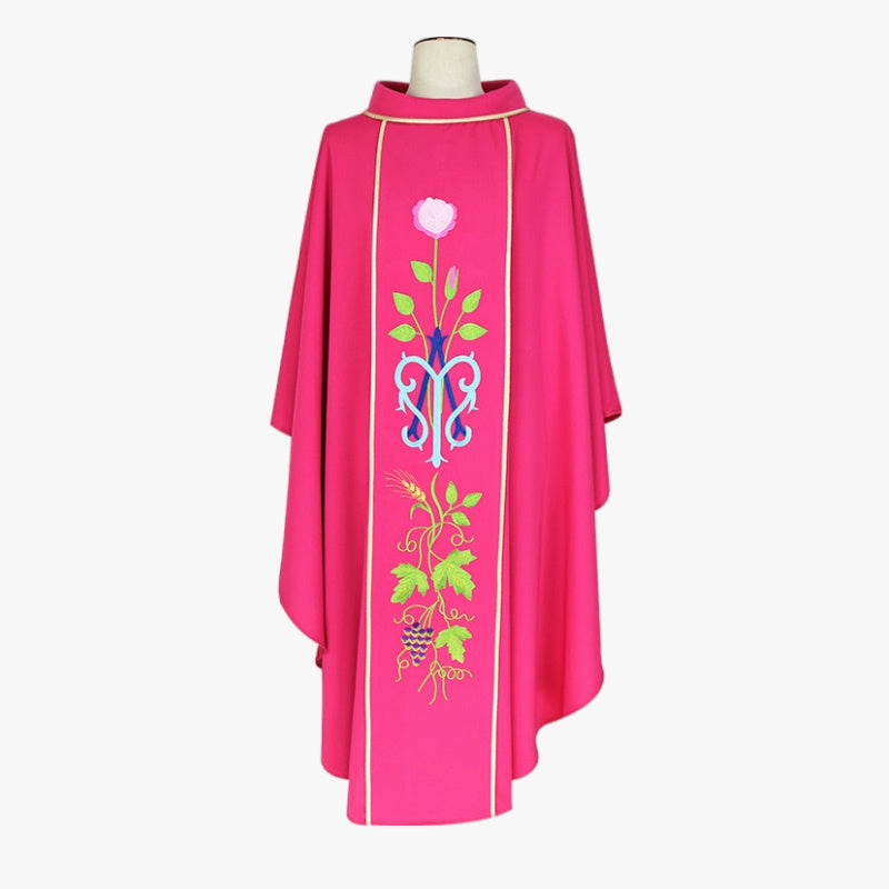 Pentecost Gothic vestments pink noble and elegant classic vestments