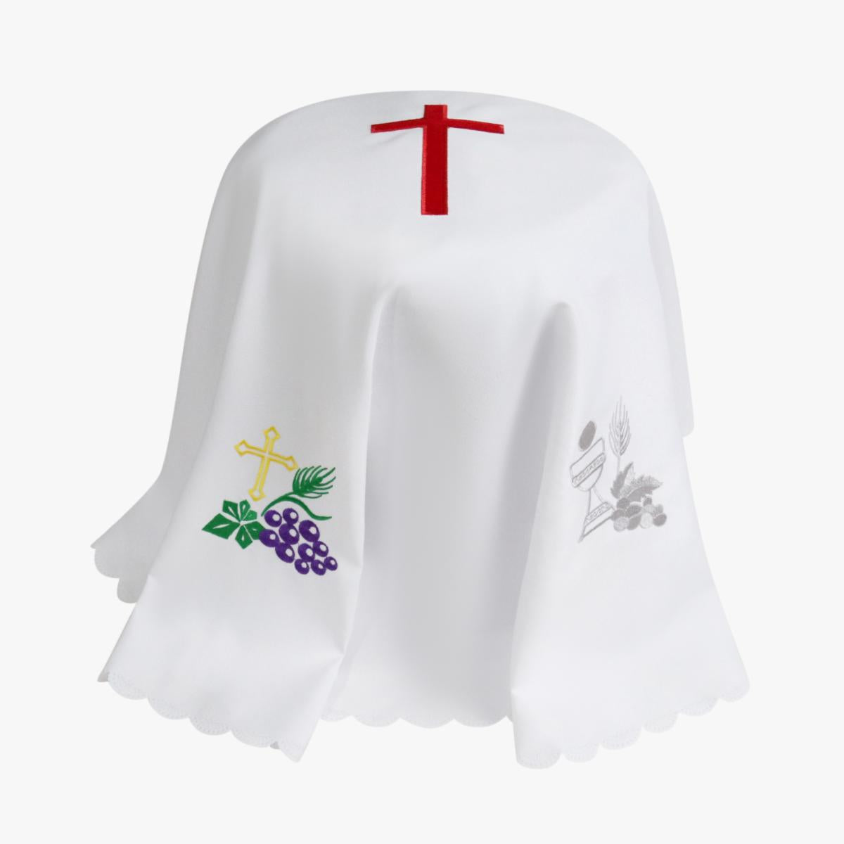 Round holy tableware breaking cake cover cloth white cup and plate dust cover cloth cover simple modern thick wear-resistant