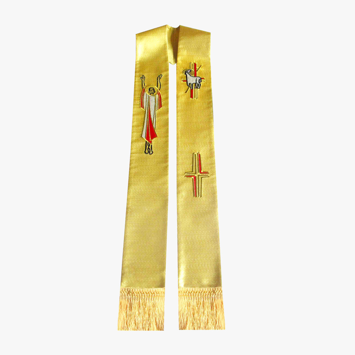 Gothic priest vestments with gold embroidery tie and shawl Catholic Christian supplies - EPHOD