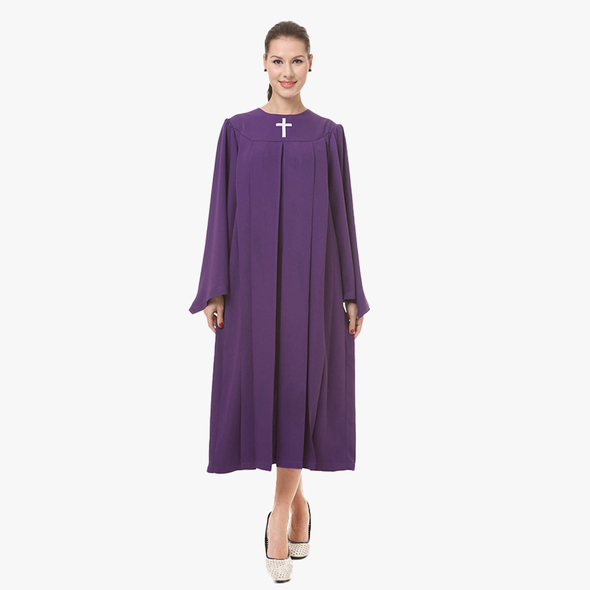 European style colorful new church staff ceremonial clothing cross embroidery one-piece clothing