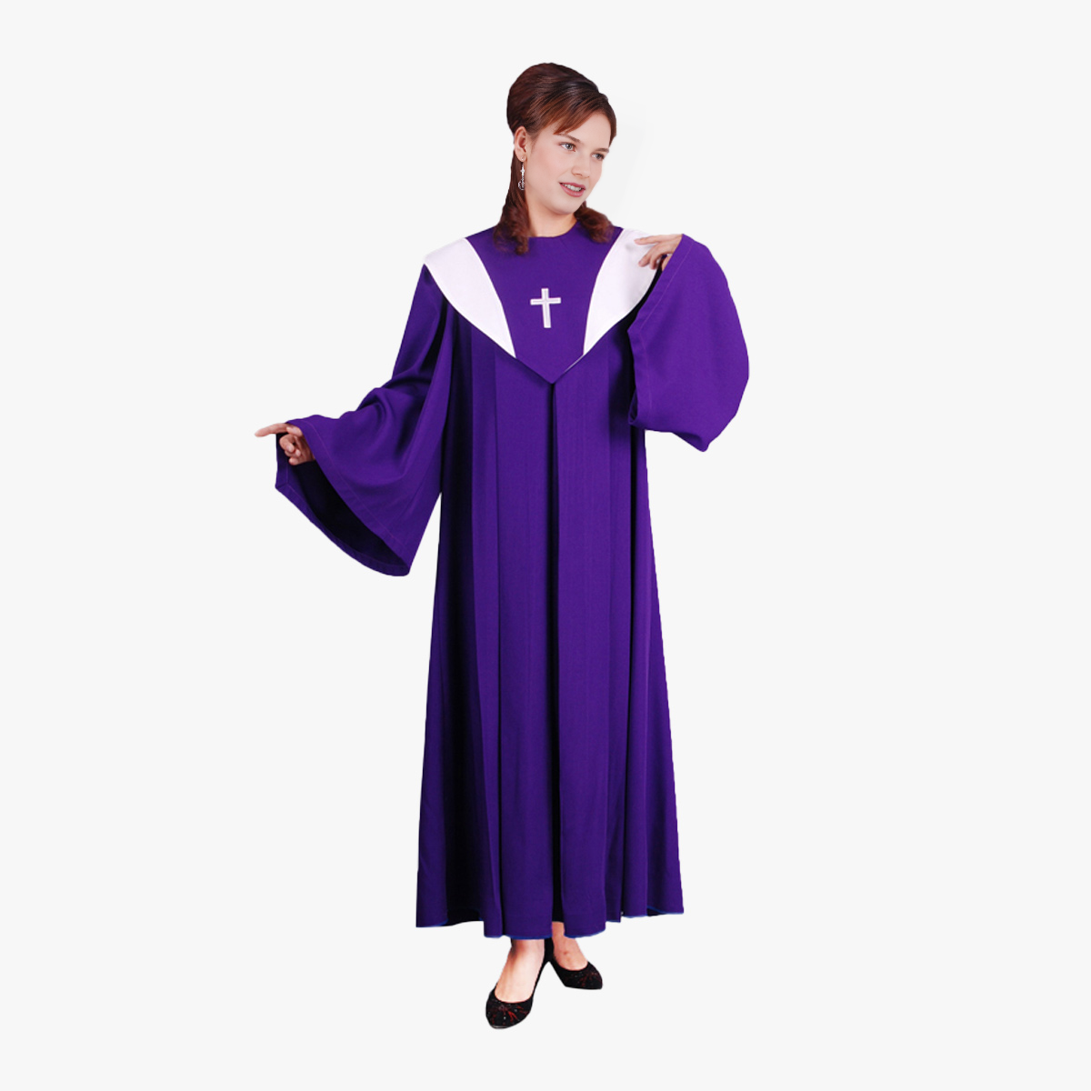 European style colorful new church staff ceremonial clothing cross embroidered clothing detachable V-neck shawl