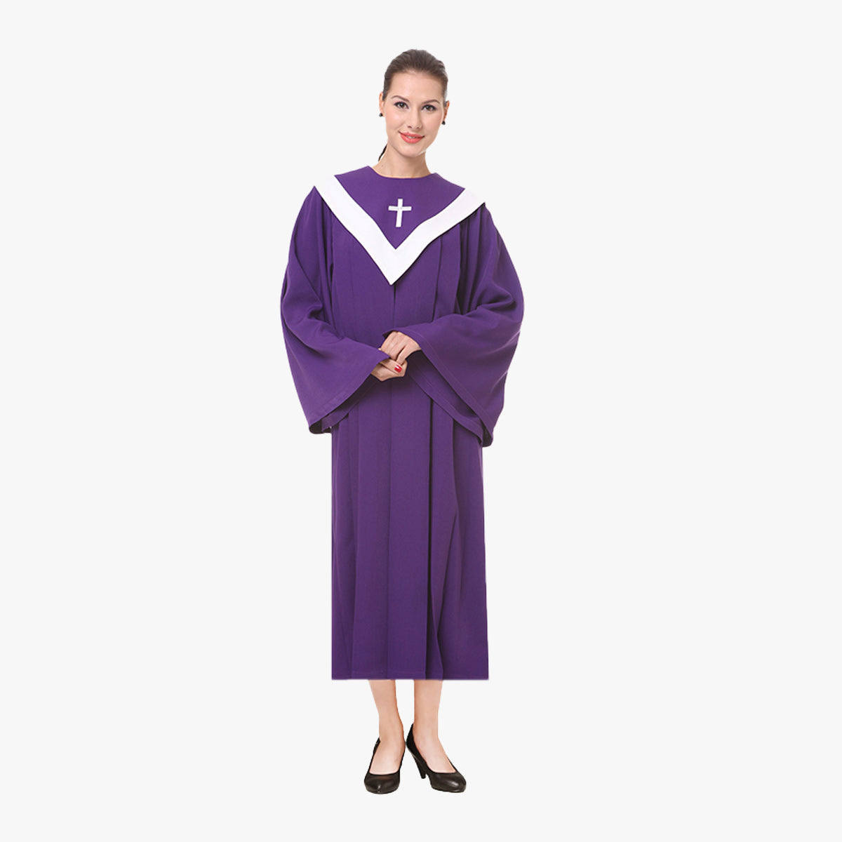 European style colorful new church staff ceremonial clothing cross embroidered clothing detachable triangle collar shawl