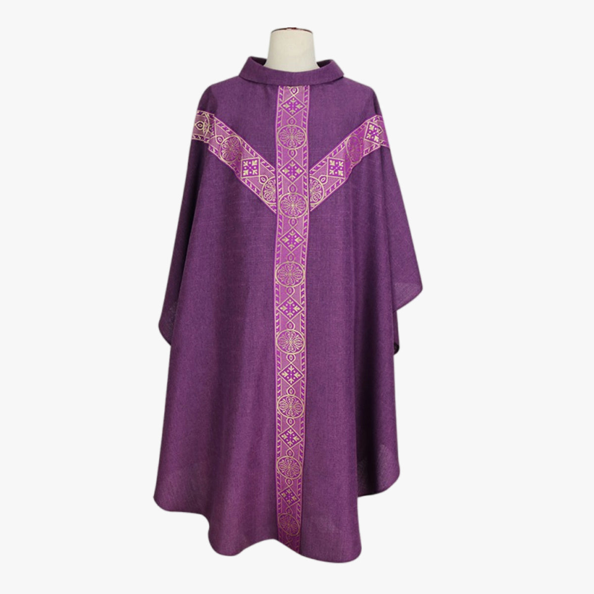 Vietnamese traditional classic priest cotton and linen vestments in 4 colors