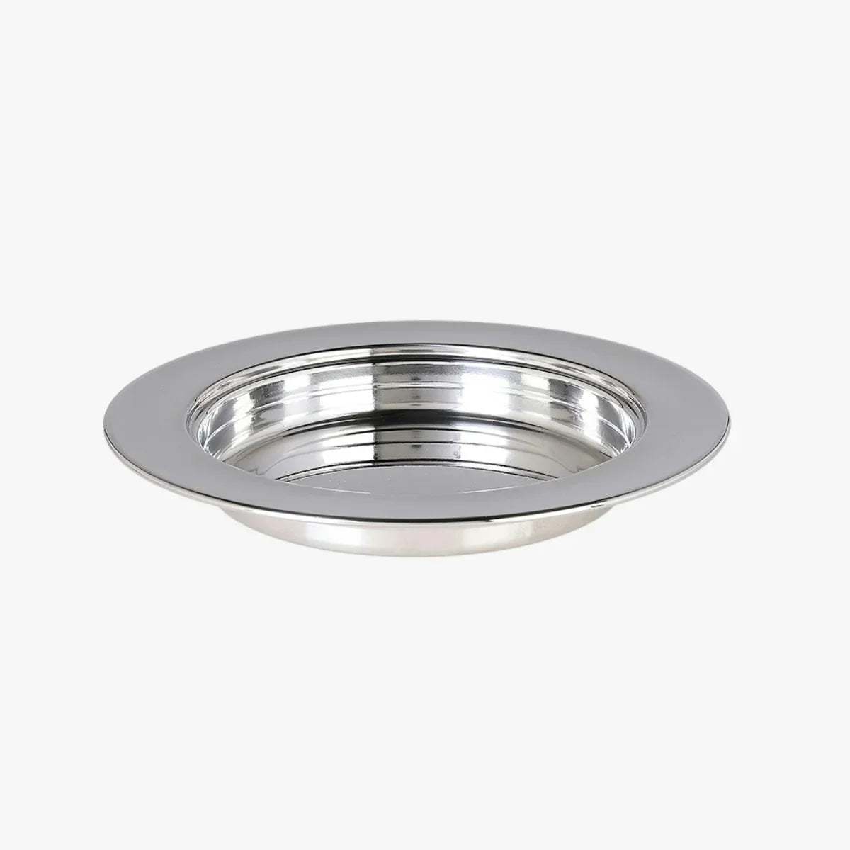 Stainless steel 304 breaking bread holy tableware Eucharist ritual ceremony supplies simple flat small cake plate with cover thick round - EPHOD