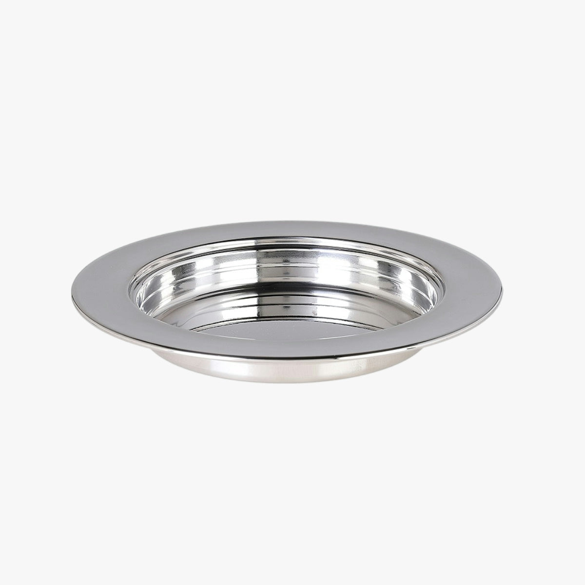 Stainless steel 304 breaking bread holy tableware Eucharist ritual ceremony supplies simple flat small cake plate with cover thick round
