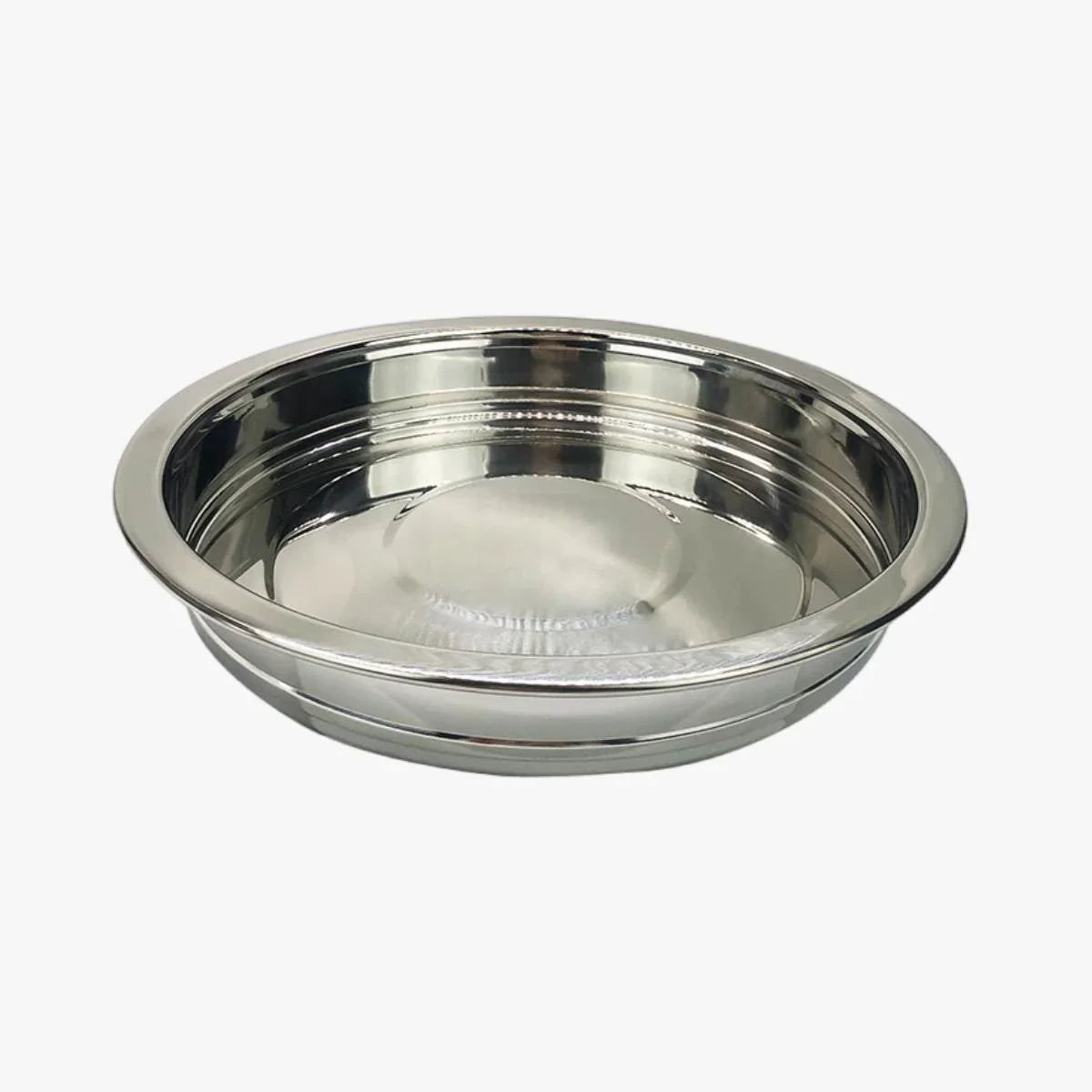 Stainless steel 304 cake plate holy tableware simple flat cake plate with cover cake cover thickened round communion plate large - EPHOD
