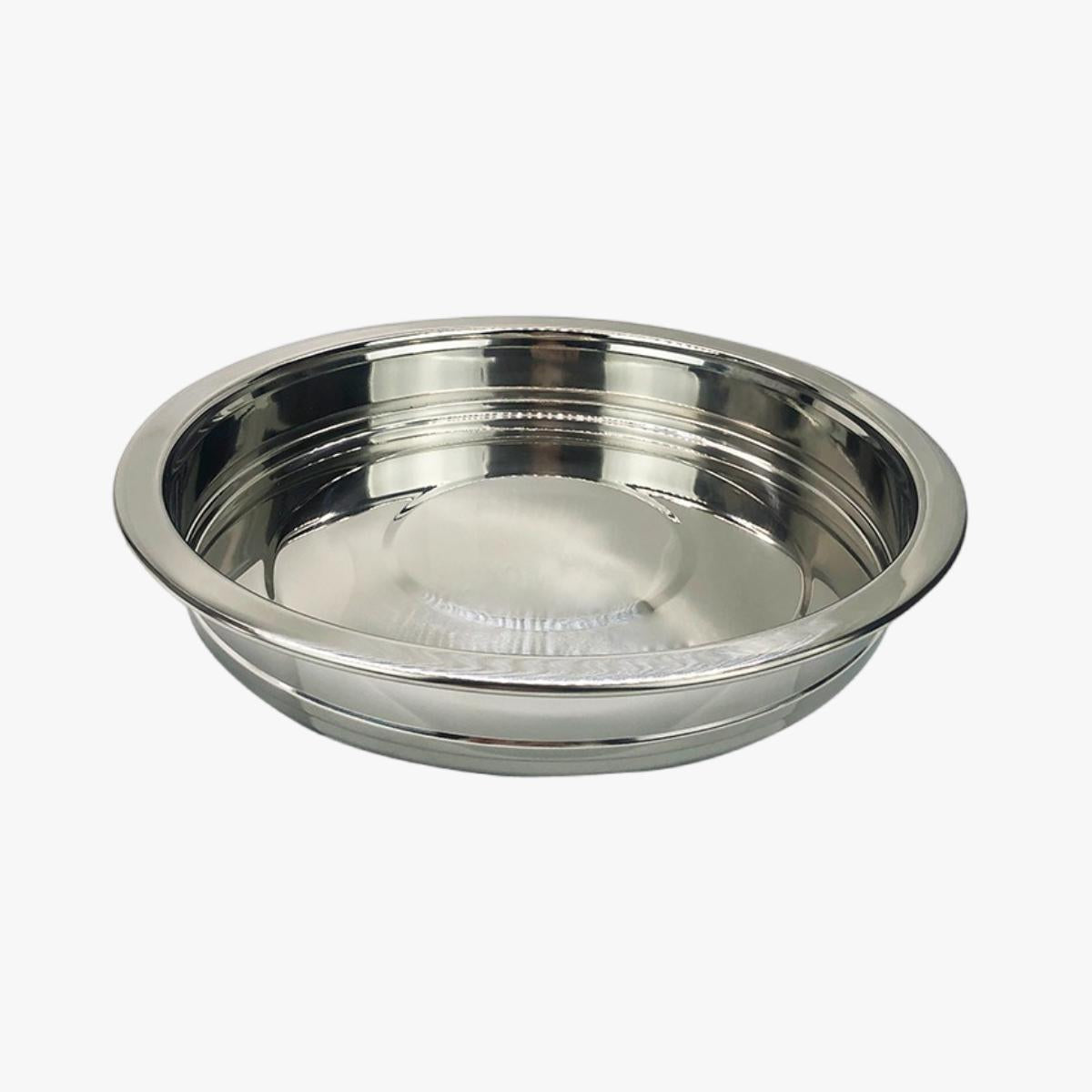 Stainless steel 304 cake plate holy tableware simple flat cake plate with cover cake cover thickened round communion plate large