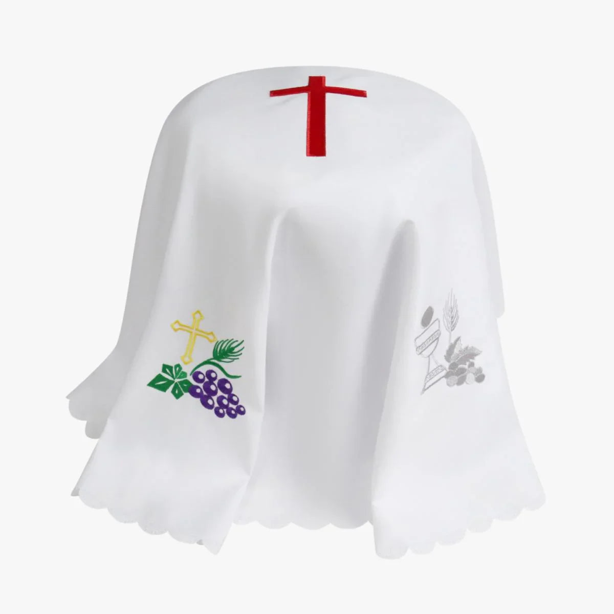 Round holy tableware breaking cake cover cloth white cup and plate dust cover cloth cover simple modern thick wear-resistant - EPHOD