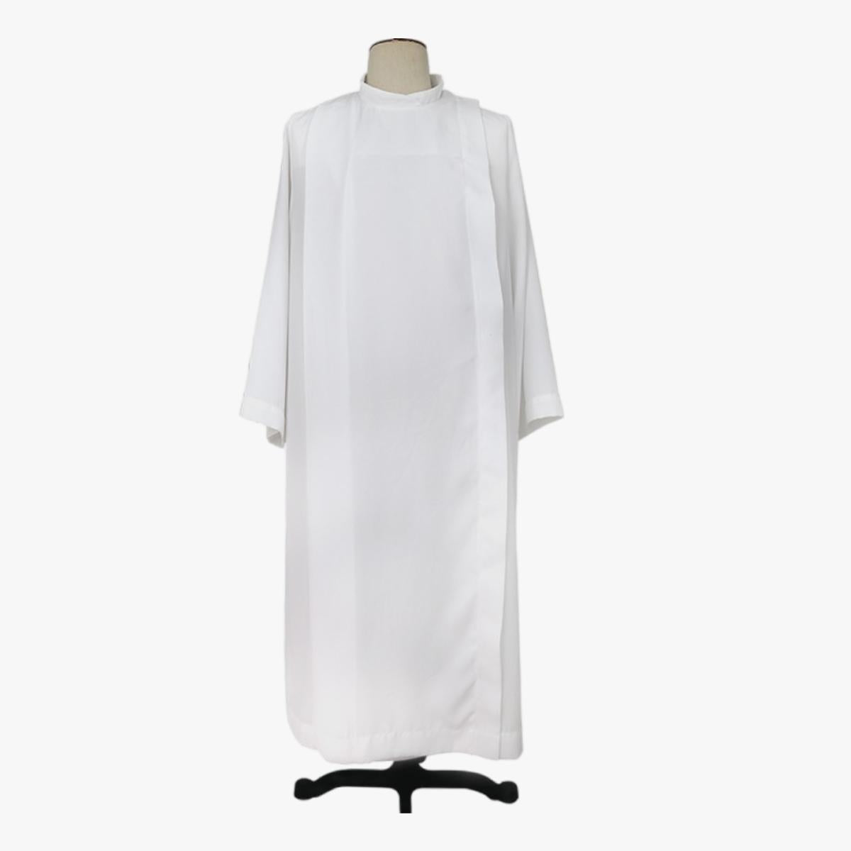 Manufacturing white robes for Catholic Christian priests, deacons, priests, lapel clothing, religious clothing, church white robes, long robes - EPHOD