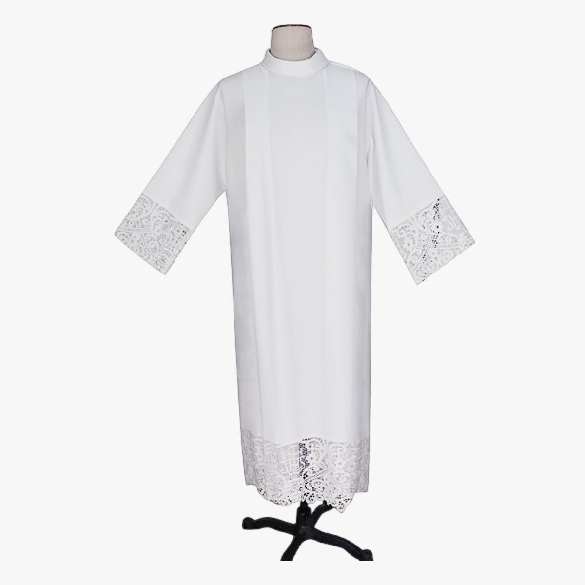 Manufacturing white robes Catholic Christian priest robes deacon priest lapel clothing religious clothing church white robes lace jhs lace clothing