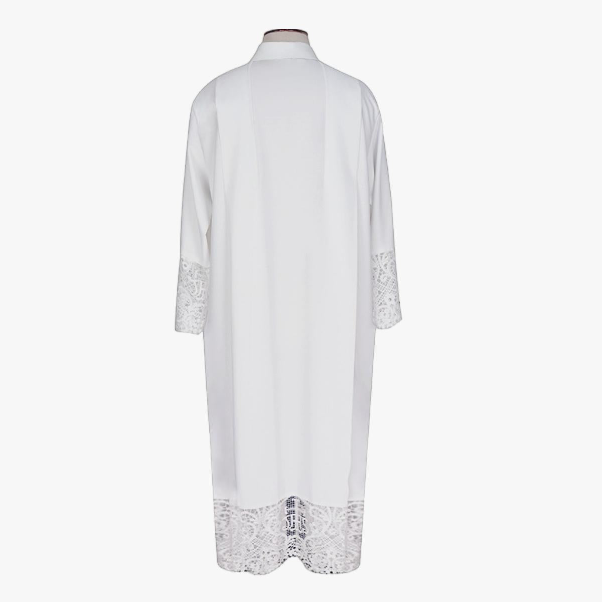 Manufacturing white robes Catholic Christian priest robes deacon priest lapel clothing religious clothing church white robes lace jhs lace clothing