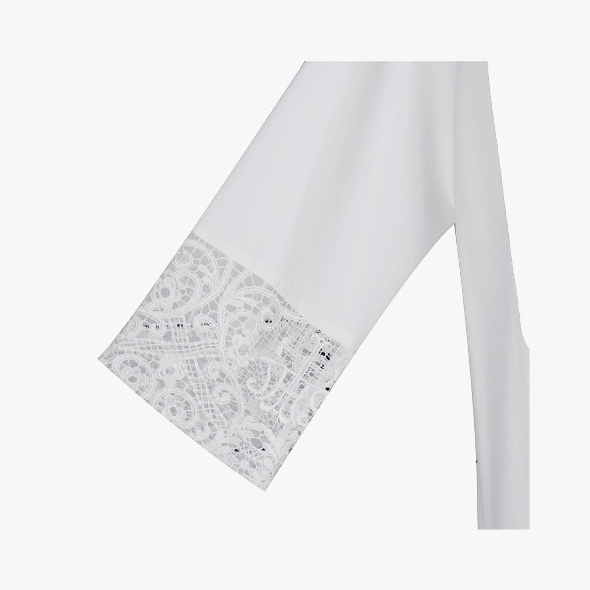 Manufacturing white robes Catholic Christian priest robes deacon priest lapel clothing religious clothing church white robes lace jhs lace clothing