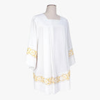 Altar priest white clothes Catholic Christian clothing religious clothing church white clothes white short robe jhs embroidered lace clothing