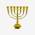 Gold lamp stand combined with metal crafts seven-head lamp stand ornaments home decoration souvenirs - EPHOD