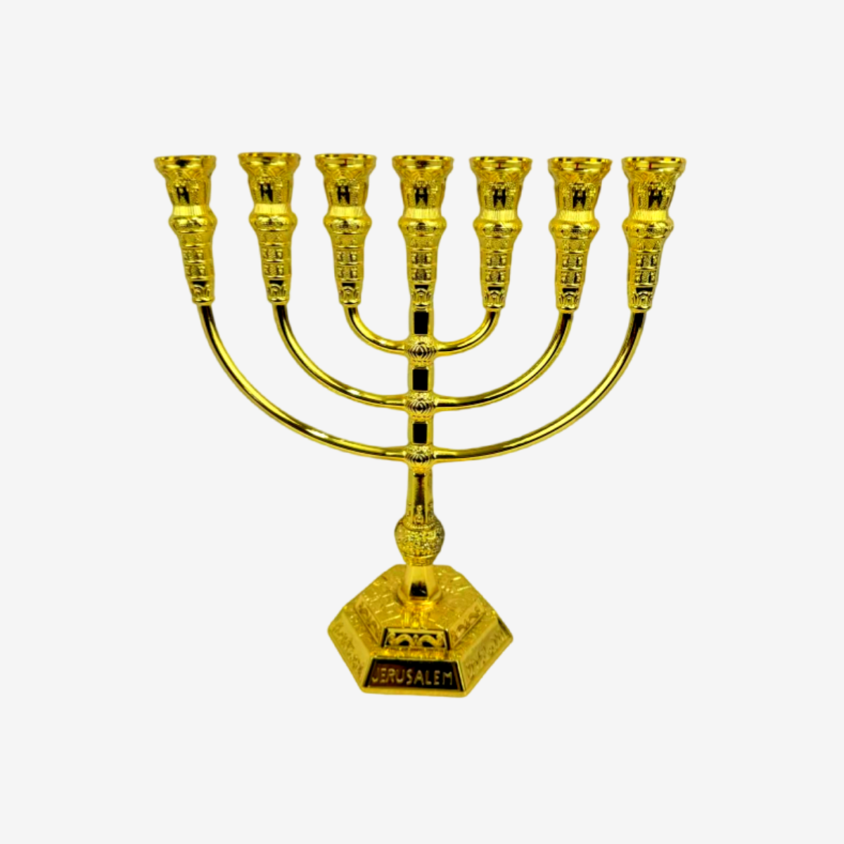 Gold lamp stand combined with metal crafts seven-head lamp stand ornaments home decoration souvenirs