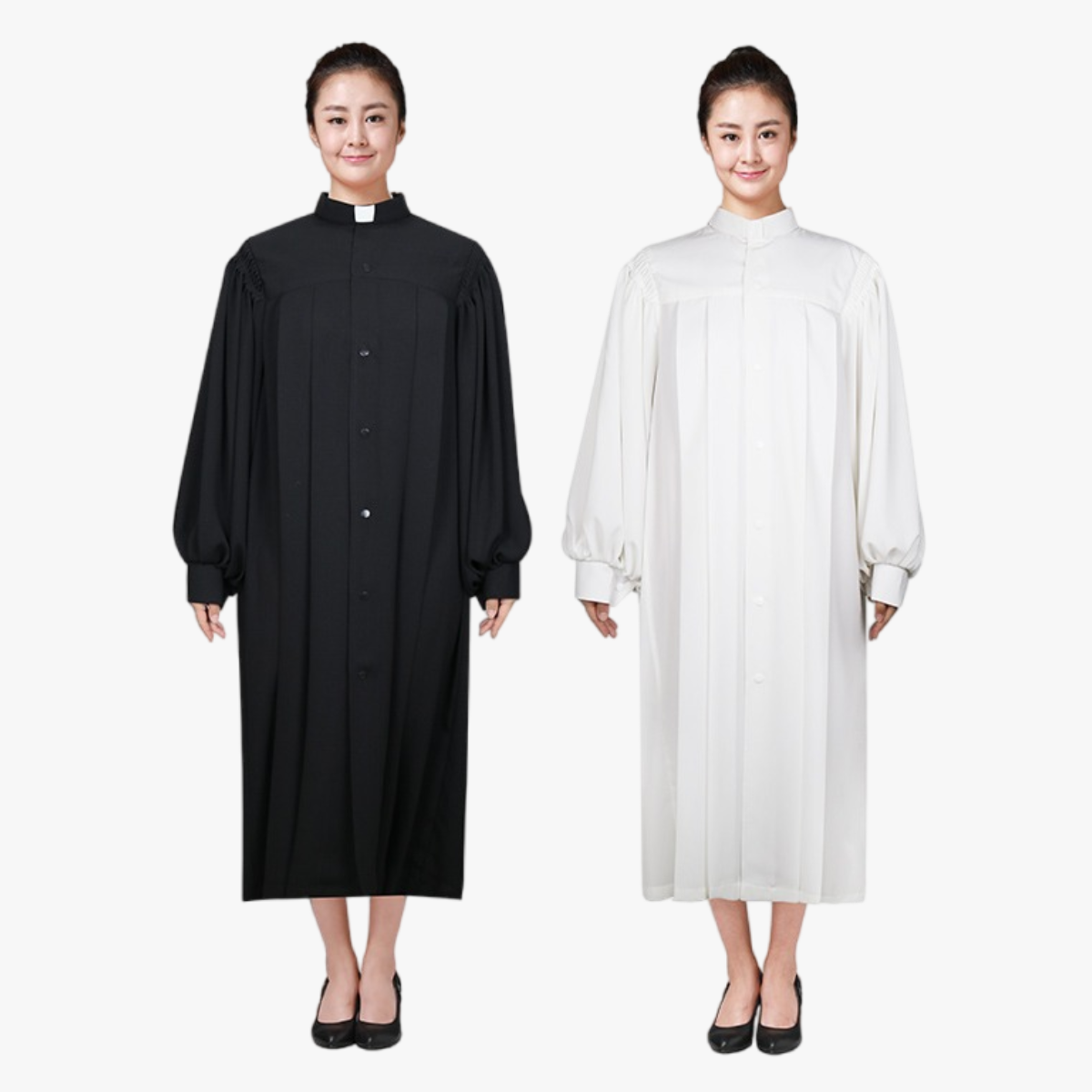 Ephod unisex priest robe clergy robe clothing black and white - EPHOD