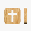 Christian Cross Wooden Night Light Home Furnishings Home Decorative Light