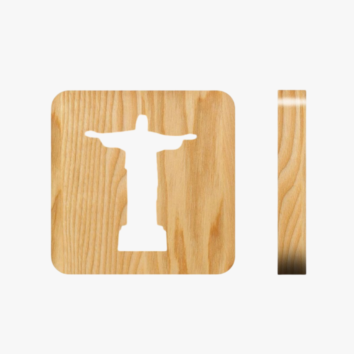 Christian holy gift night light Jesus image hollow carving night light ornaments