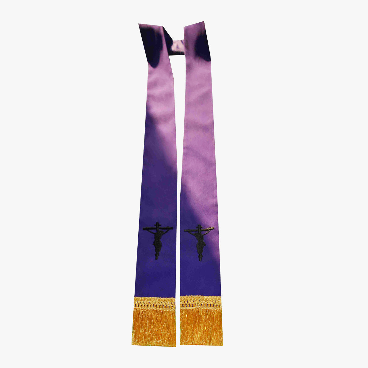 Roman Catholic priest praying confession called priest purple tie religious ritual accessories