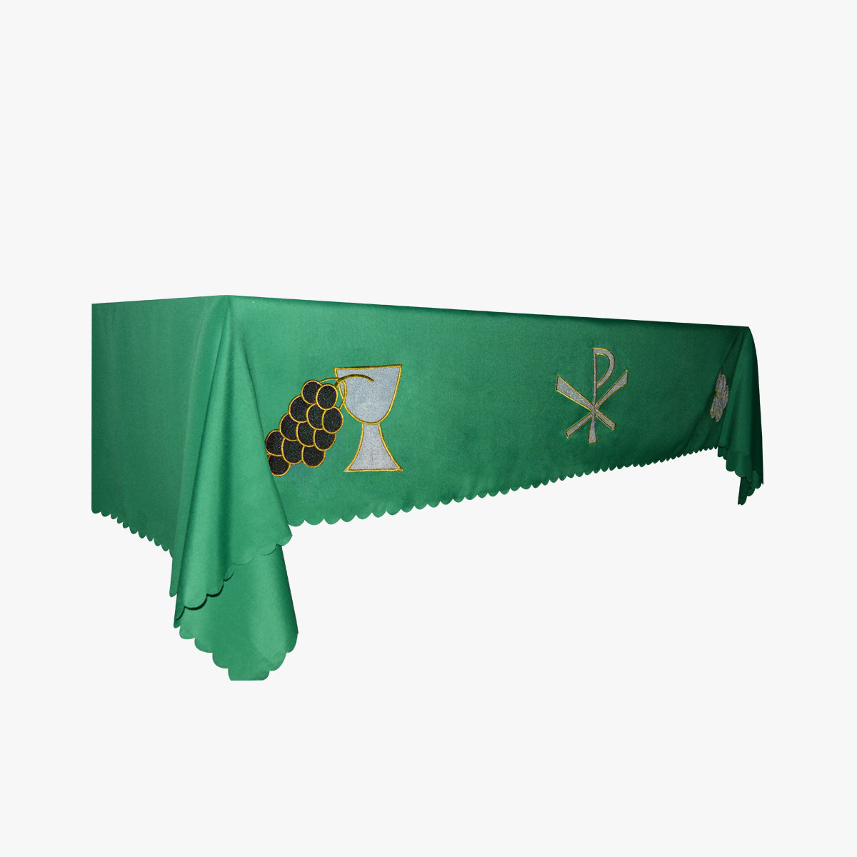 Catholic Mass dustproof tablecloth tablecloth liturgical ceremony tablecloth mass altar cloth exquisite embroidery communion tablecloth green