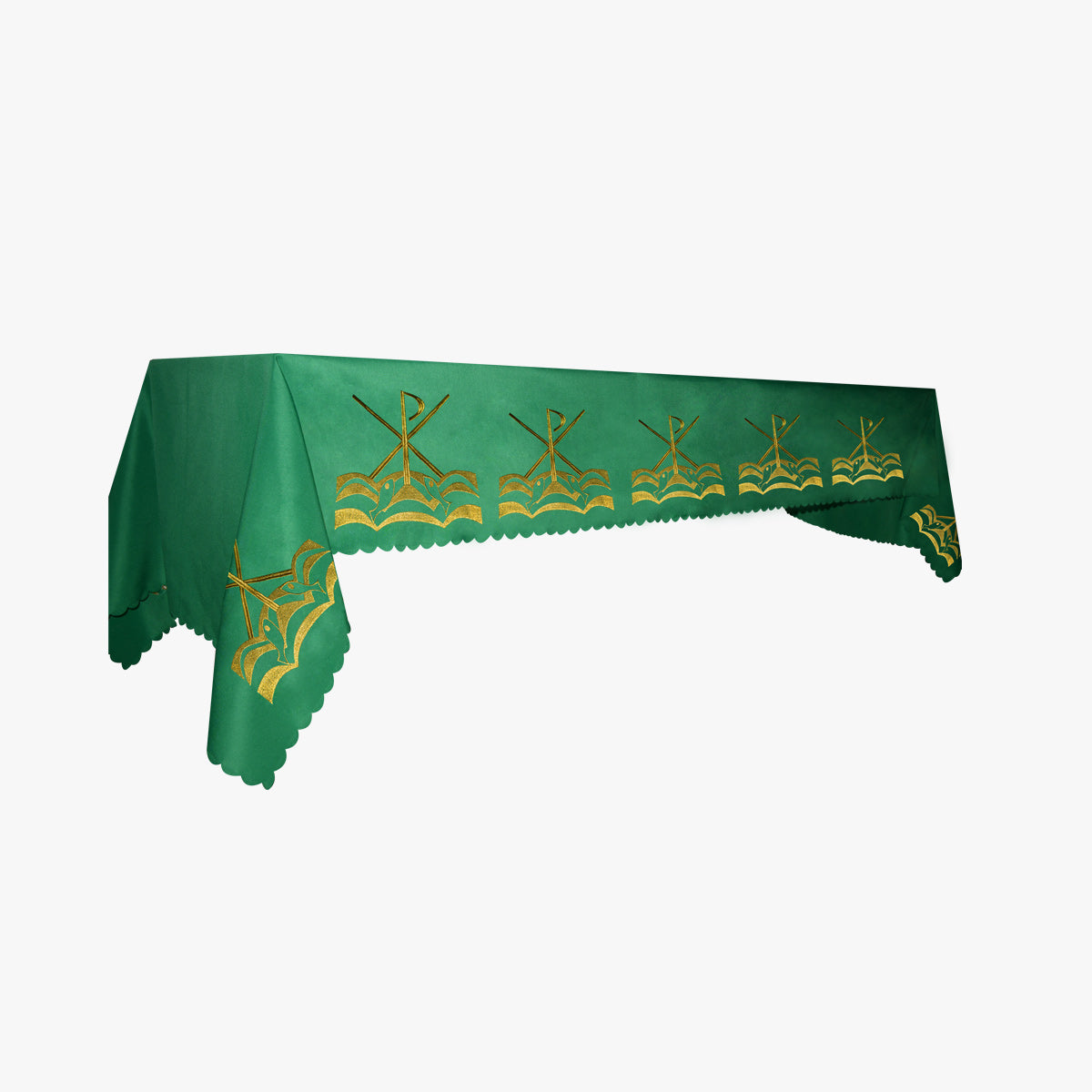 Catholic Mass tablecloth tablecloth liturgical tablecloth Mass altar cloth exquisite Christ embroidered communion tablecloth green - EPHOD