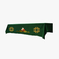 Mass tablecloth tablecloth ceremonial tablecloth mass altar cloth exquisite church five loaves and two fishes embroidered communion tablecloth green - EPHOD