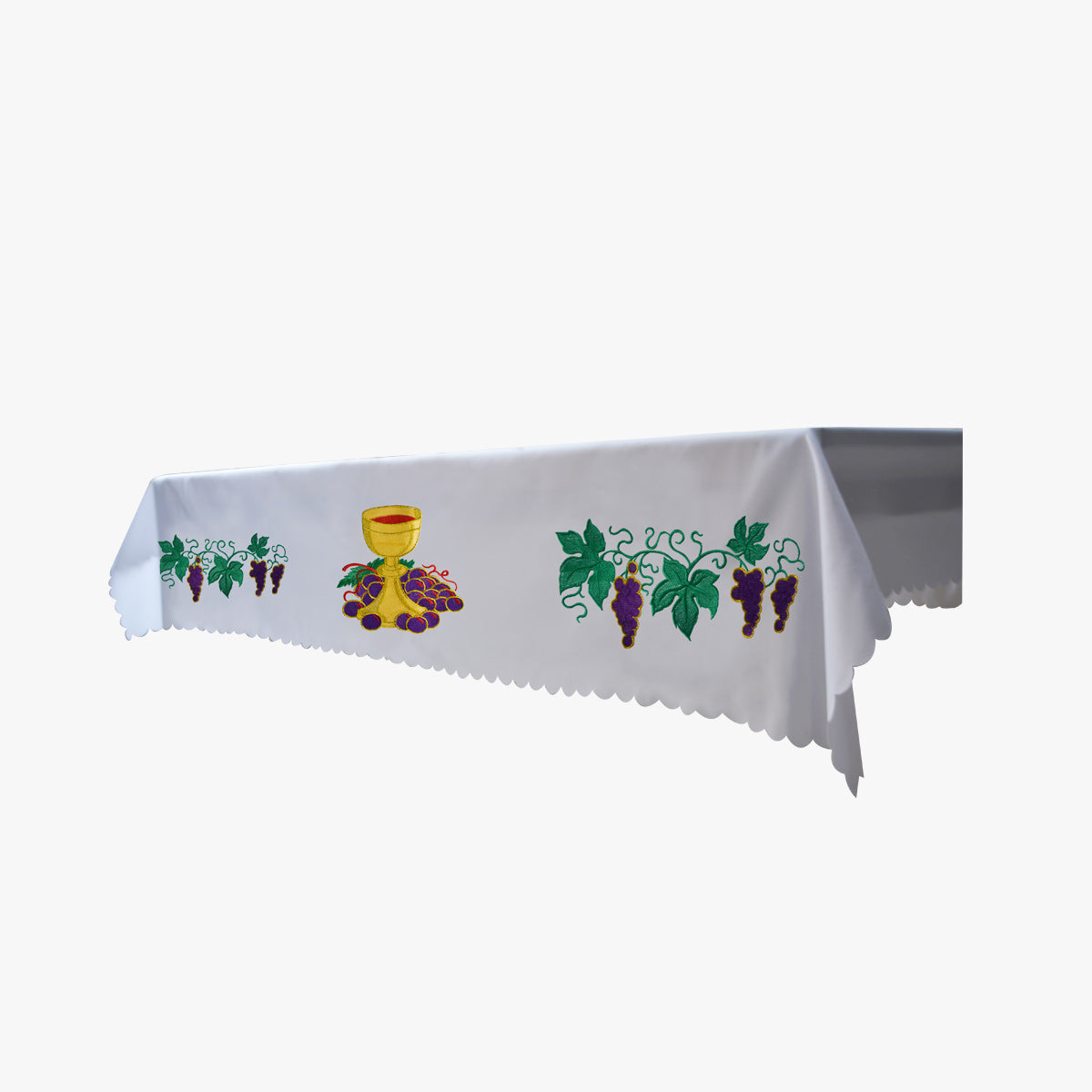 Mass tablecloth tablecloth ceremonial tablecloth mass altar cloth exquisite church chalice grape embroidery communion tablecloth white - EPHOD