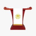 Church church activities and worship sacred ceremony pulpit tablecloth five loaves and two fishes exquisite embroidery white - EPHOD