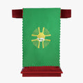 Church church activities and worship Christ sacred ceremony pulpit tablecloth five loaves and two fishes exquisite embroidery green - EPHOD