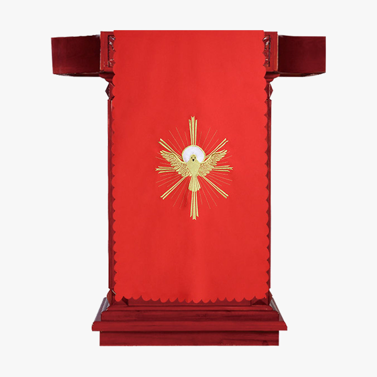 Church church activities and worship holy advent ceremony pulpit tablecloth beautifully embroidered red - EPHOD