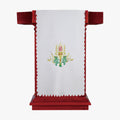 Church Church Events and Worship Sacred Ceremony Pulpit Table Cloth JHS Holy Grail Exquisite Embroidery White - EPHOD