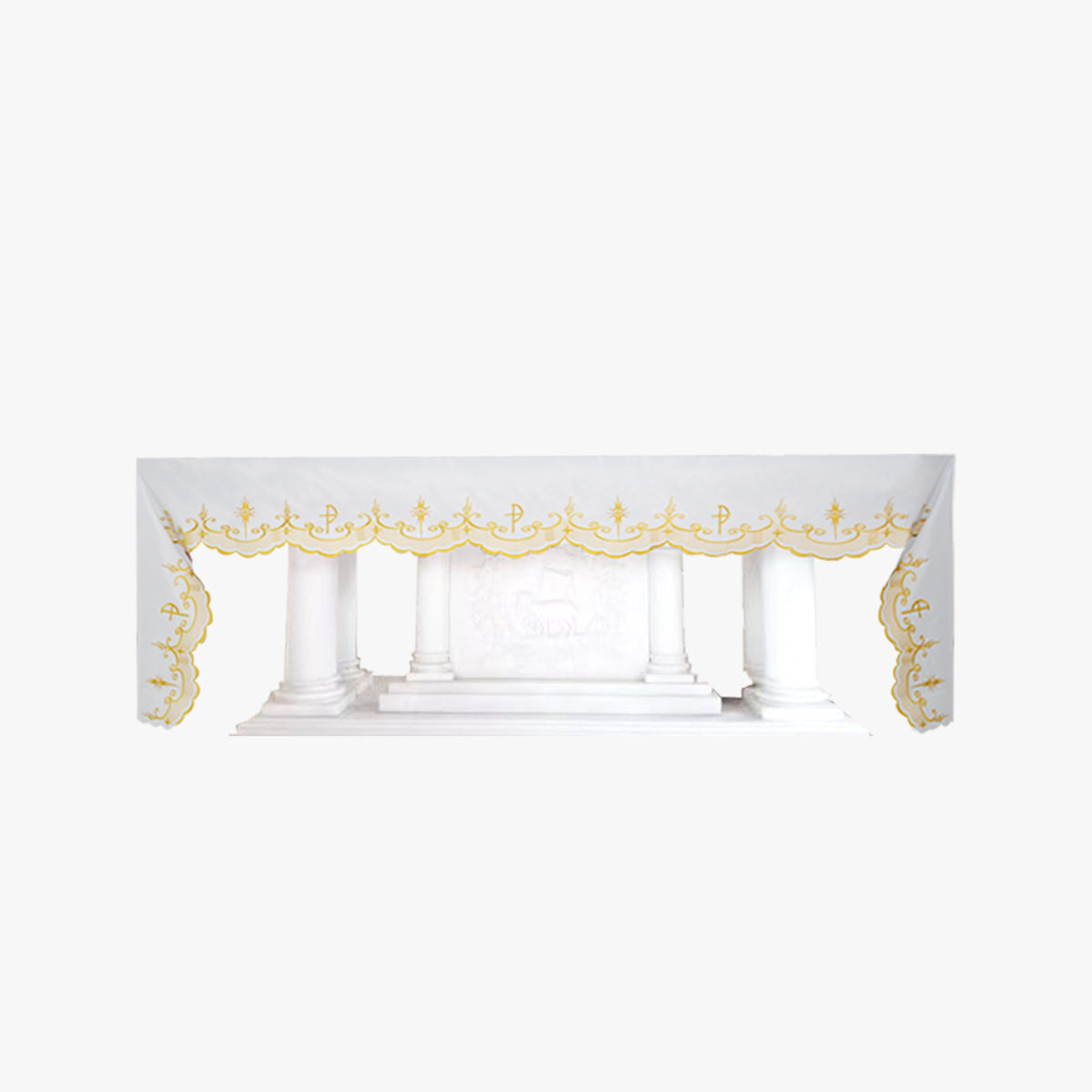 Mass tablecloth tablecloth ceremonial tablecloth mass altar cloth church JHS lace exquisite embroidery communion tablecloth white - EPHOD